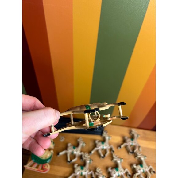 Santa and reindeer sleigh small decoration JYSN light covers - two broken - Picture 6 of 10